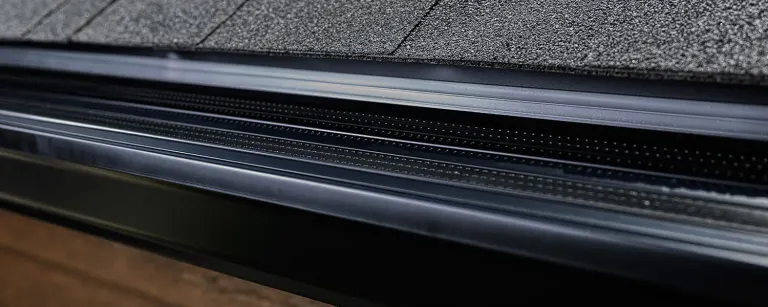 Alu-Rex DoublePro gutter guard keeping debris out